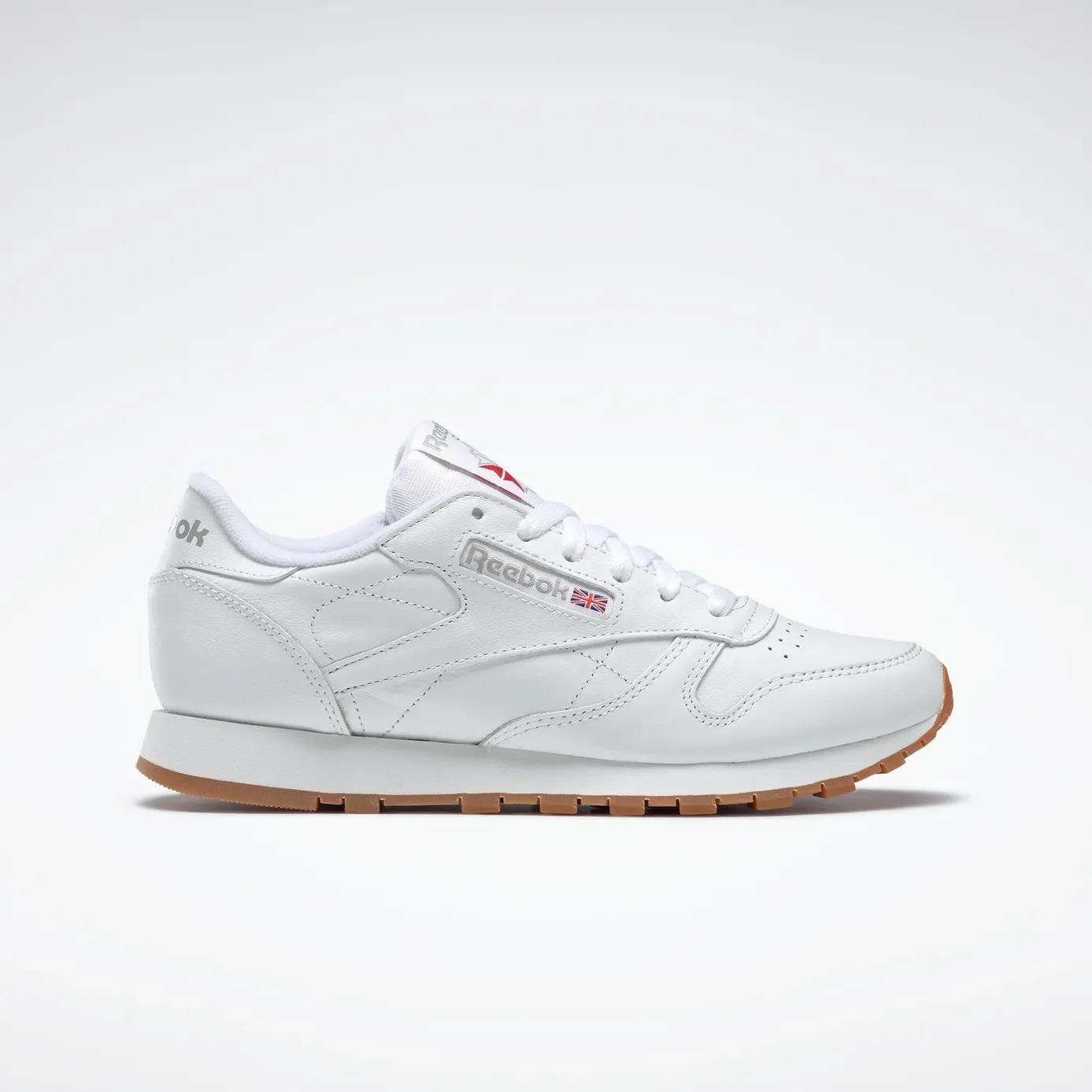 Giày Reebok Cl Lthr White/Gum Nữ Trắng