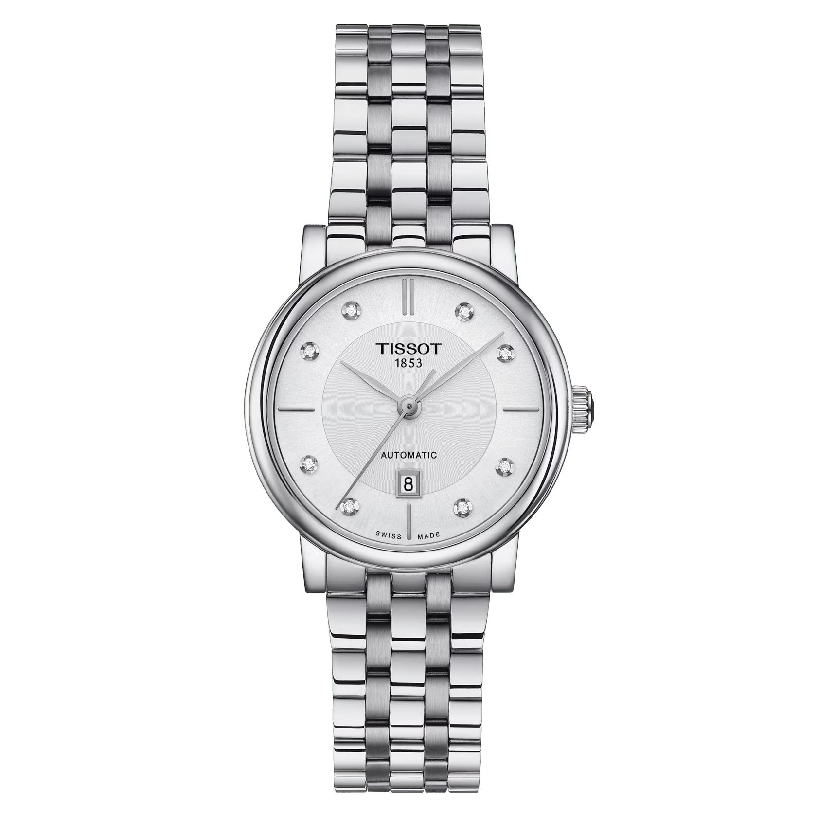 Đồng Hồ Tissot Carson Premium Automatic Lady Nữ Bạc Trắng