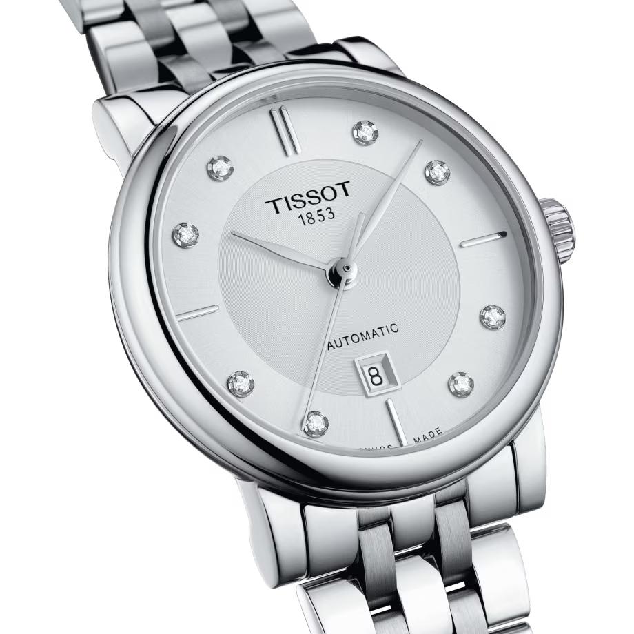 Đồng Hồ Tissot Carson Premium Automatic Lady Nữ Bạc Trắng