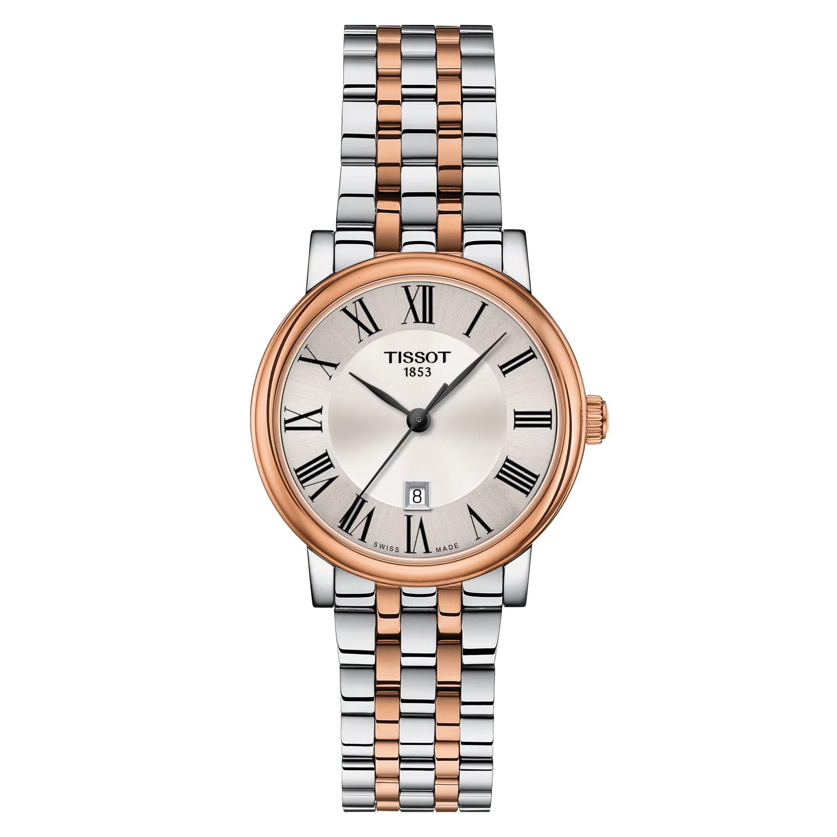 Đồng Hồ Tissot Carson Premium Lady Nữ Xám Vàng