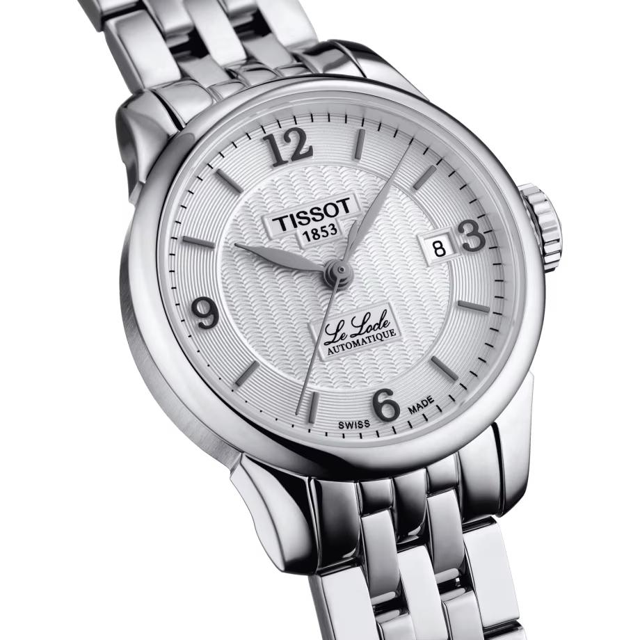 Đồng Hồ Tissot Le Locle Automatic Small Lady Nữ Bạc Trắng