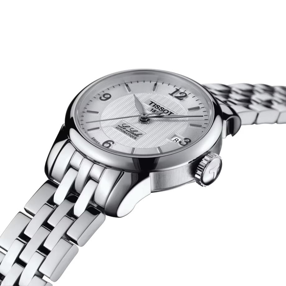 Đồng Hồ Tissot Le Locle Automatic Small Lady Nữ Bạc Trắng