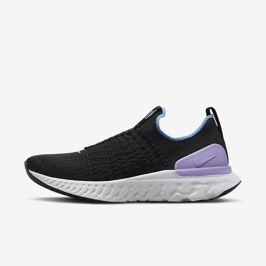 Giày Nike React Phantom Run Flyknit 2 Nữ Đen Tím