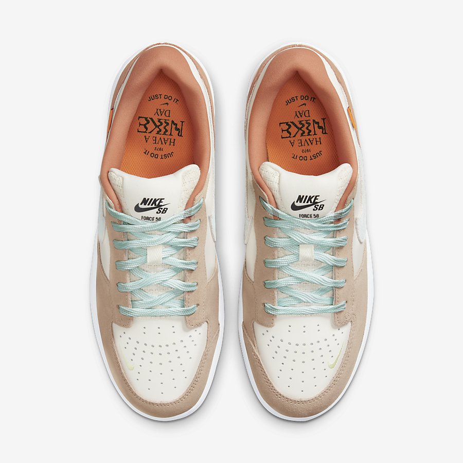 Nike Sb Force 58 Nữ Hồng PhốI Logo Xám 