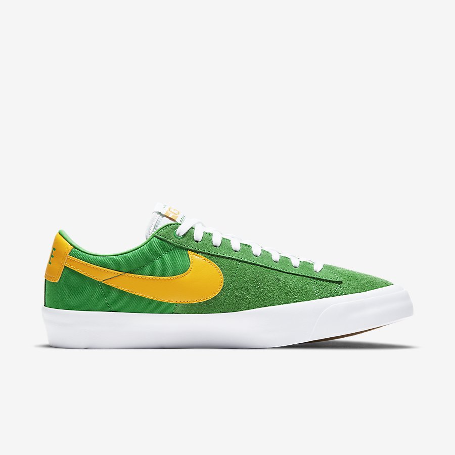 Giày Nike SB Zoom Blazer Low Pro GT Nữ Xanh Vàng 