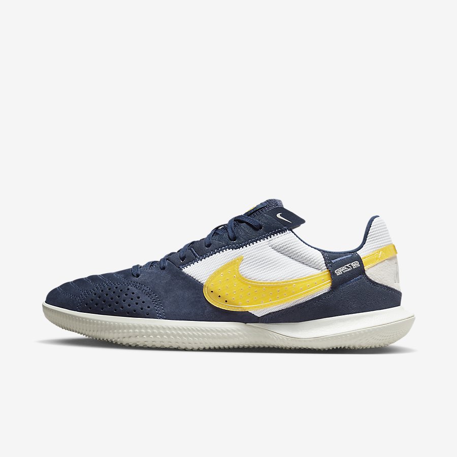 Giày Nike Streetgato Nữ Xanh Navy Logo Vàng