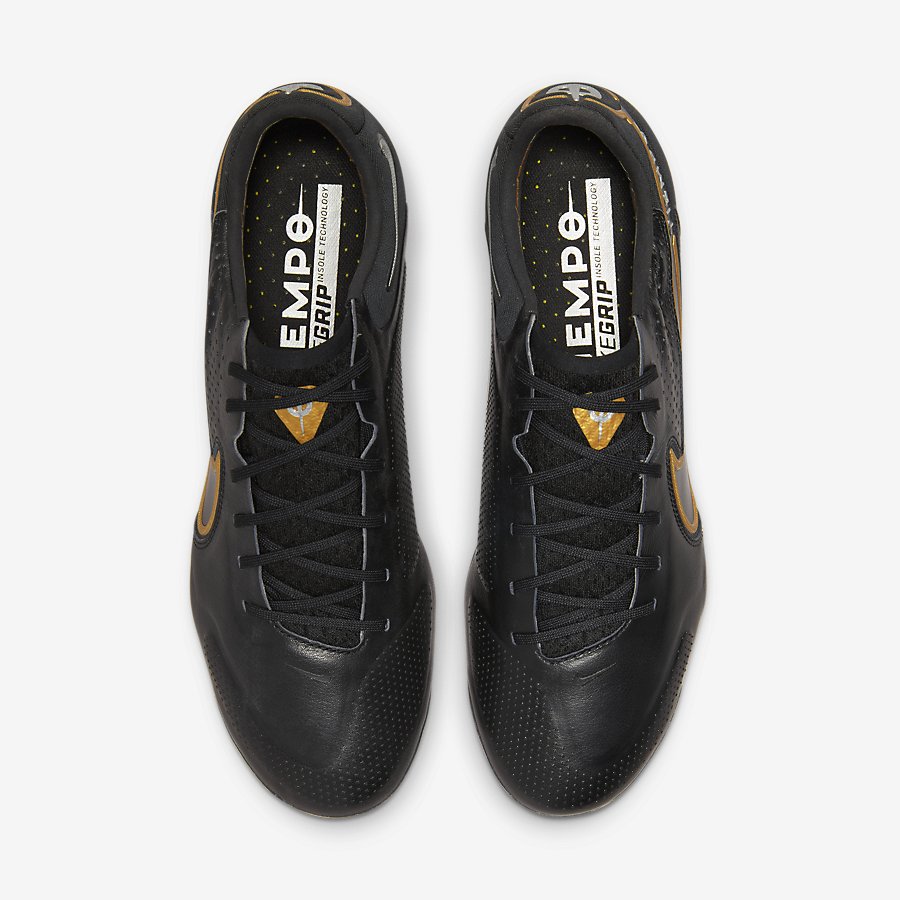 Giày Nike Tiempo Legend 9 Elite FG Nữ Đen Vạch Cam