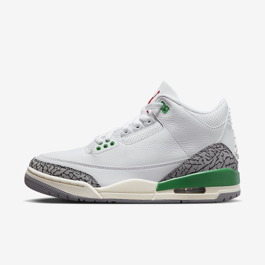 Giày Nike Air Jordan 3 Retro Nữ Trắng Xanh