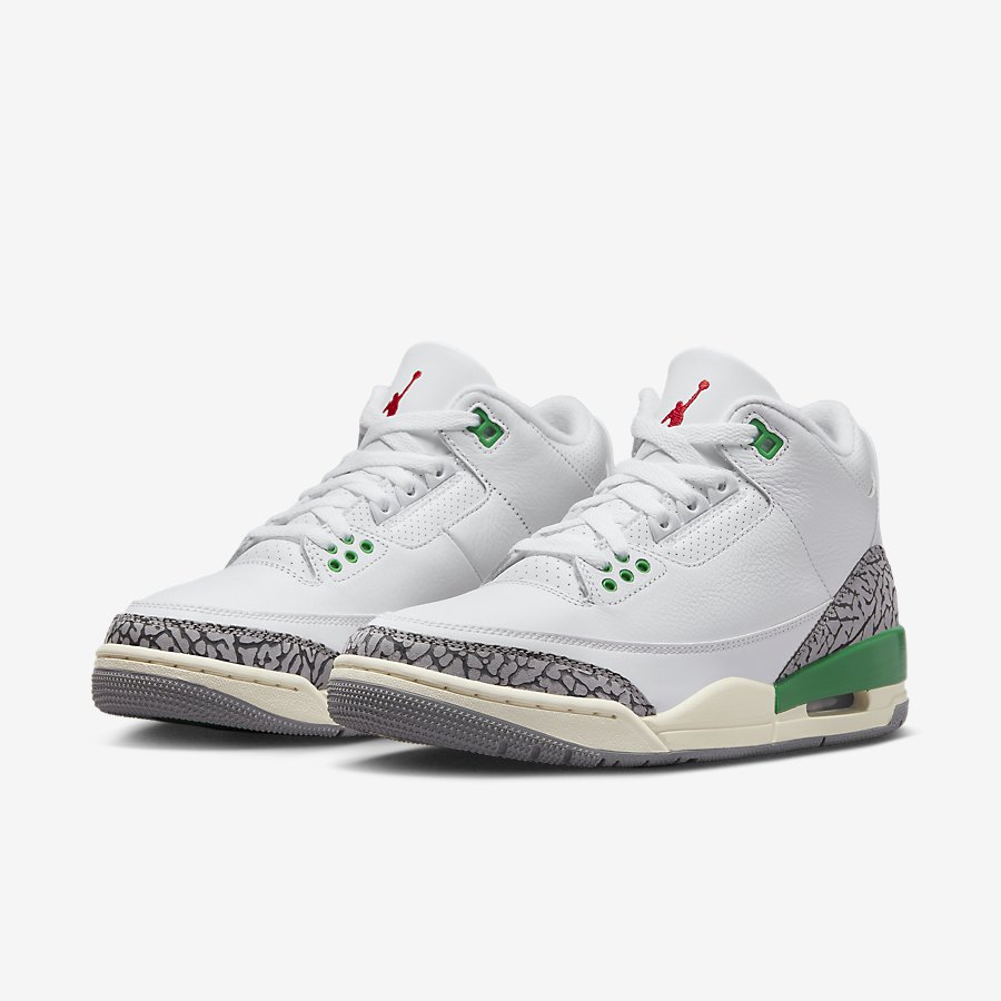 Giày Nike Air Jordan 3 Retro Nữ Trắng Xanh