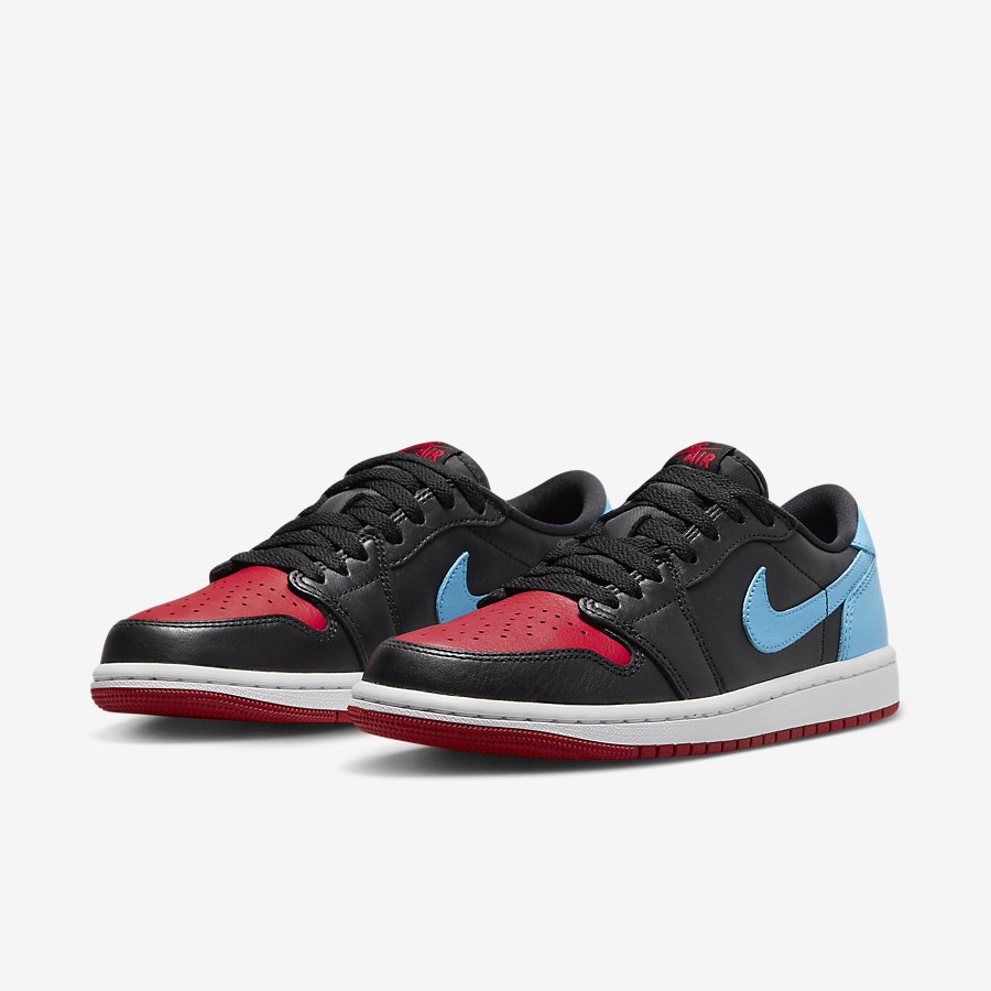 Giày Nike Air Jordan 1 Low OG Nữ Đen Xanh Đỏ