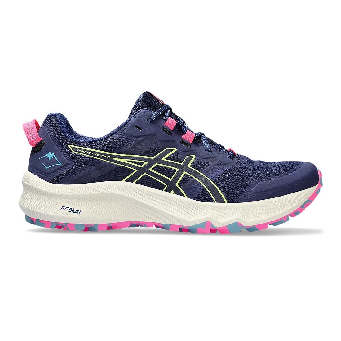 Giày Asics Trabuco Terra 2 Nữ Xanh Nước Biển