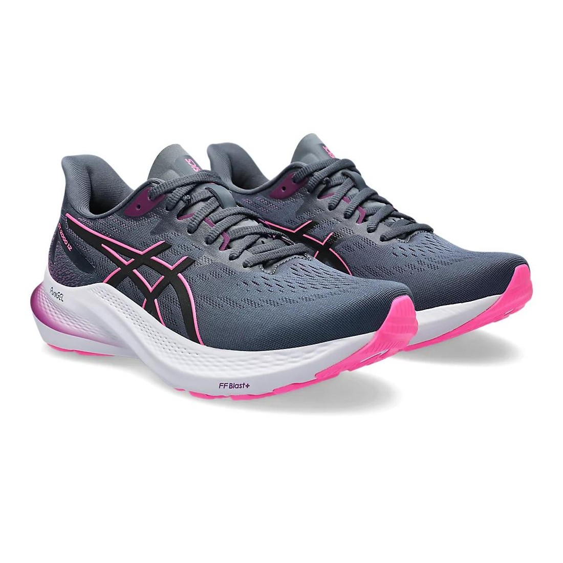 Giày Asics GT-2000 12 Nữ Xanh Đen Hồng