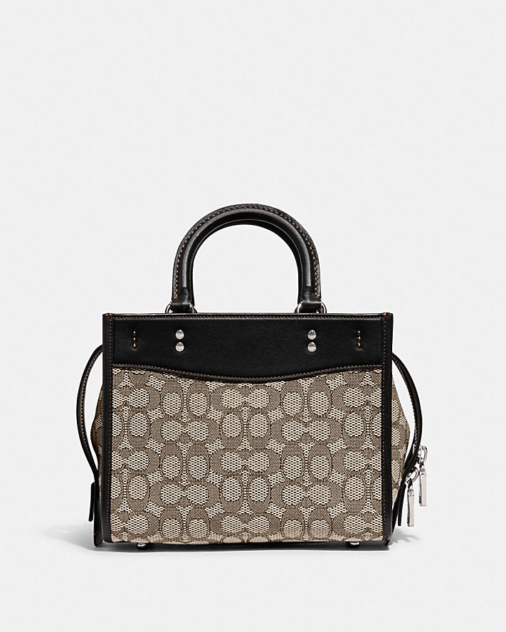 \Túi Coach Rogue 25 In Signature Textile Jacquard Nữ Đen