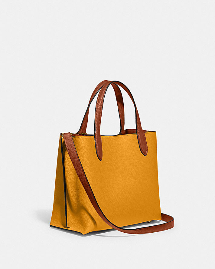 Túi Coach Willow Tote 24 In Colorblock Nữ Vàng