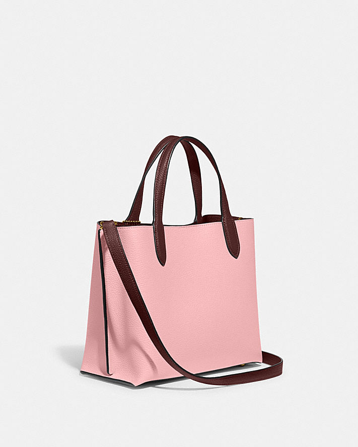 Túi Coach Willow Tote 24 In Colorblock Nữ Hồng