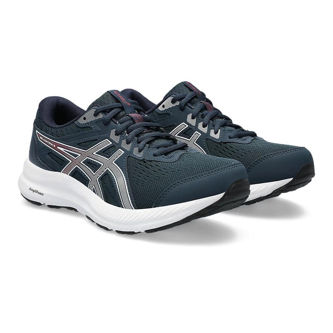 Giày Asics Gel-Contend 8 Nữ Xanh Cổ Vịt Đậm Trắng