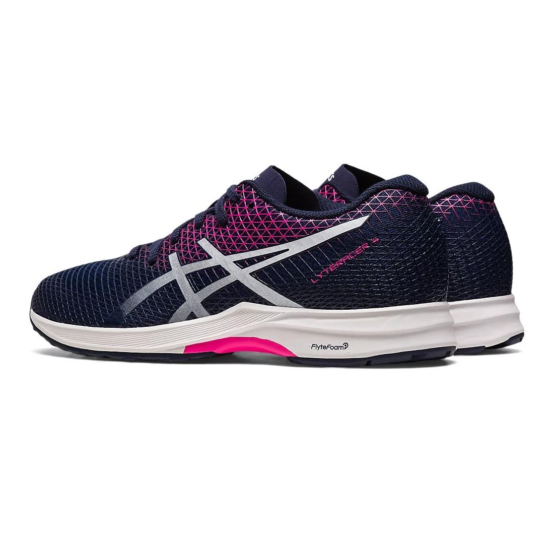 Giày Asics Lyteracer 4 Nữ Xanh Nước Biển Đậm Trắng