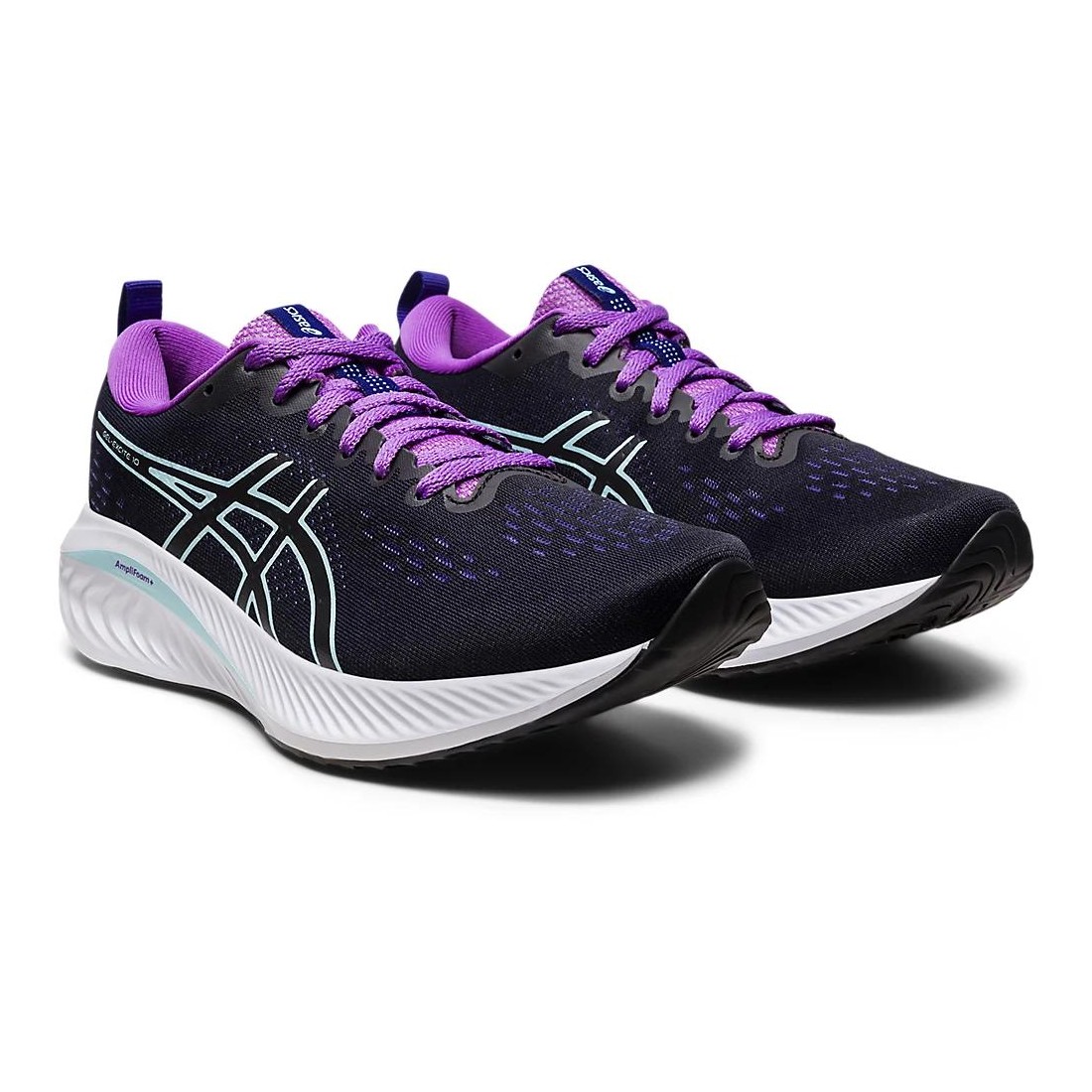 Giày Asics Gel-Excite 10 Nữ Đen Xanh Da Trời