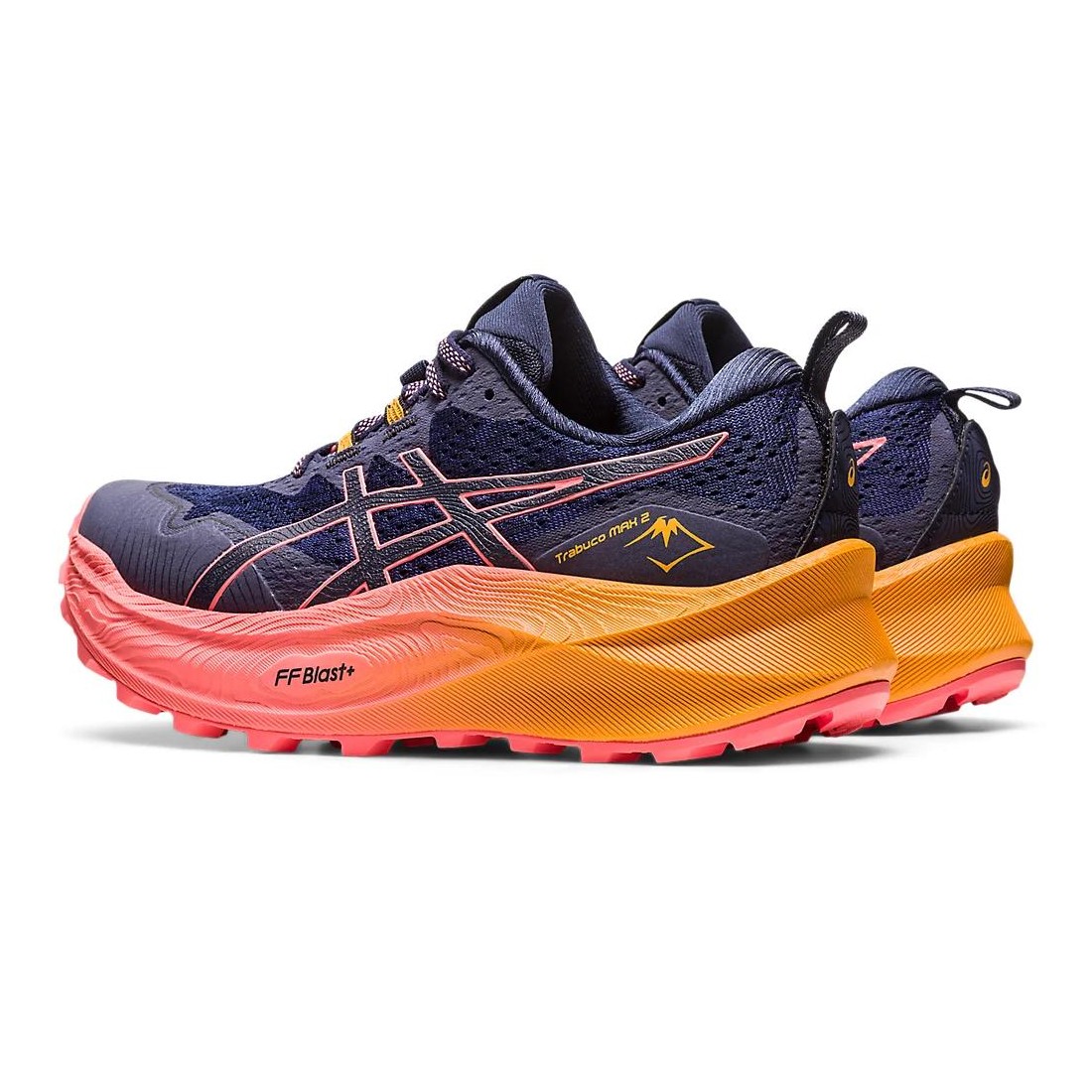 Giày Asics Trabuco Max 2 Nữ Xanh Nước Biển Cam