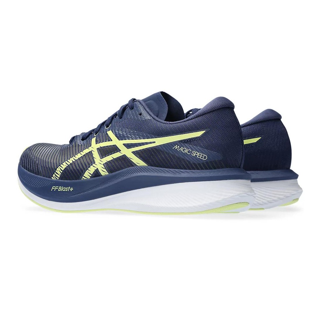 Giày Asics Magic Speed 3 Nữ Xanh Nước Biển Vàng