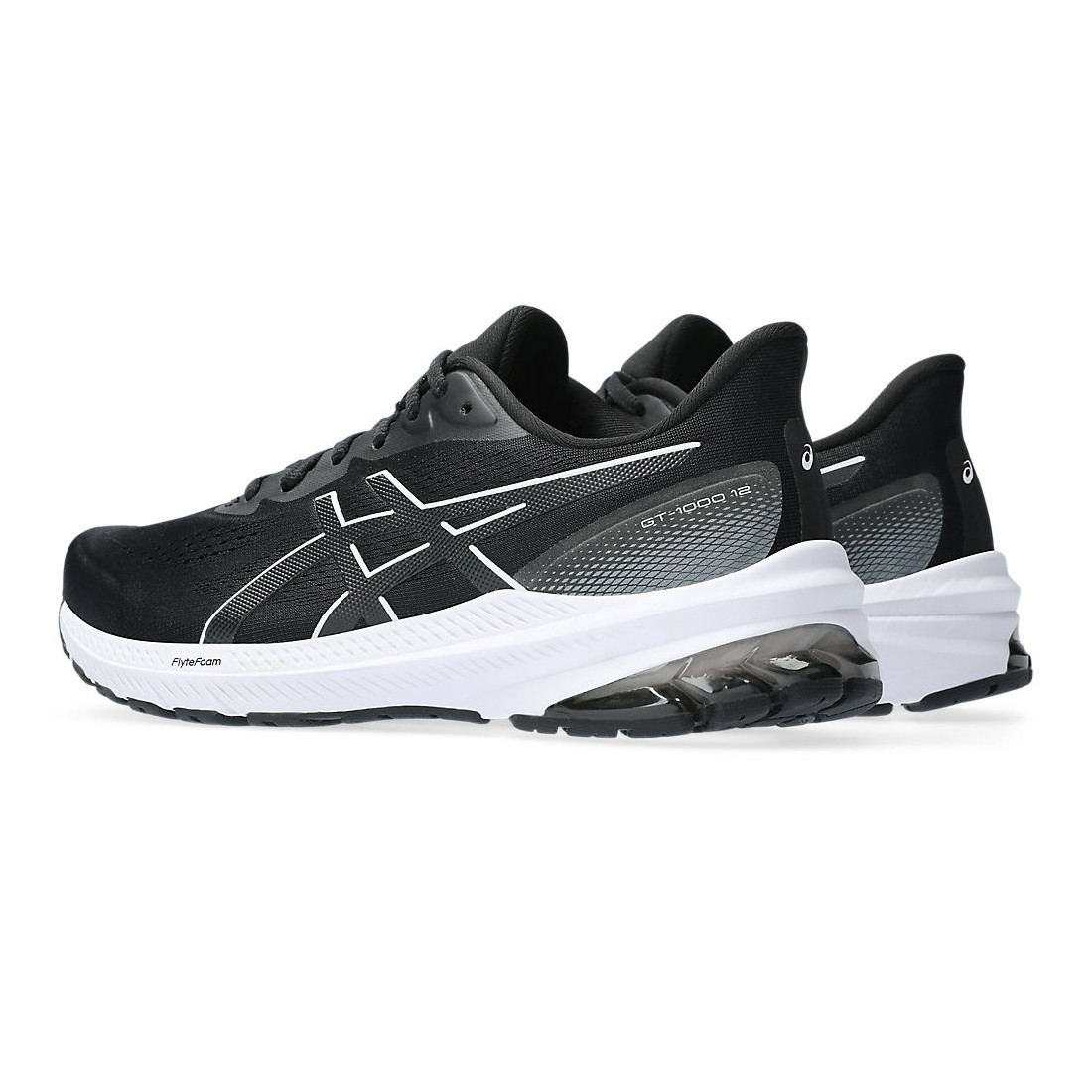 Giày Asics GT-1000 12 Wide Nữ Đen Trắng