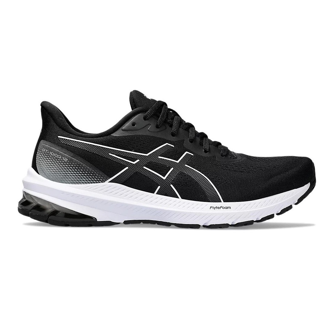 Giày Asics GT-1000 12 Wide Nữ Đen Trắng