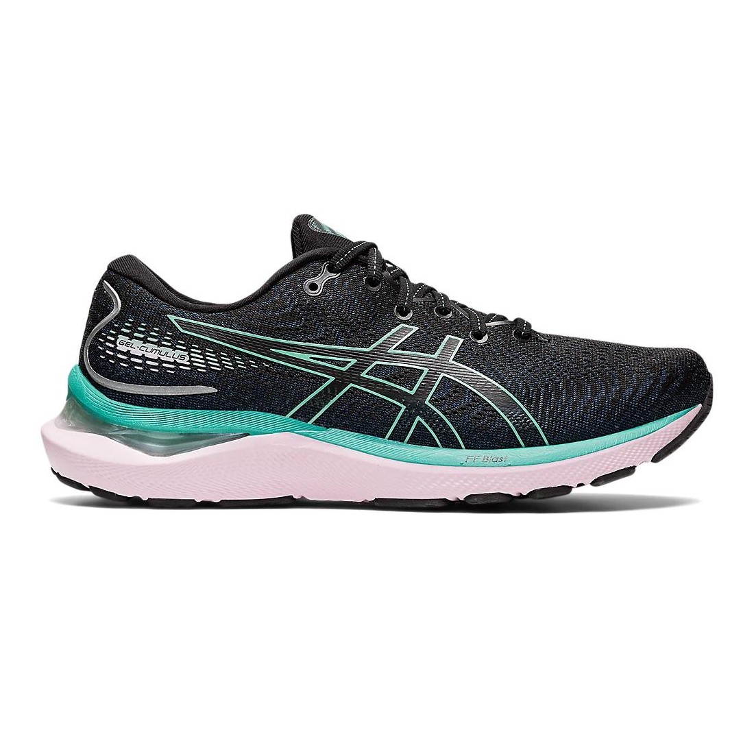 Giày Asics Gel-Cumulus 24 Nữ Đen Xanh Lá