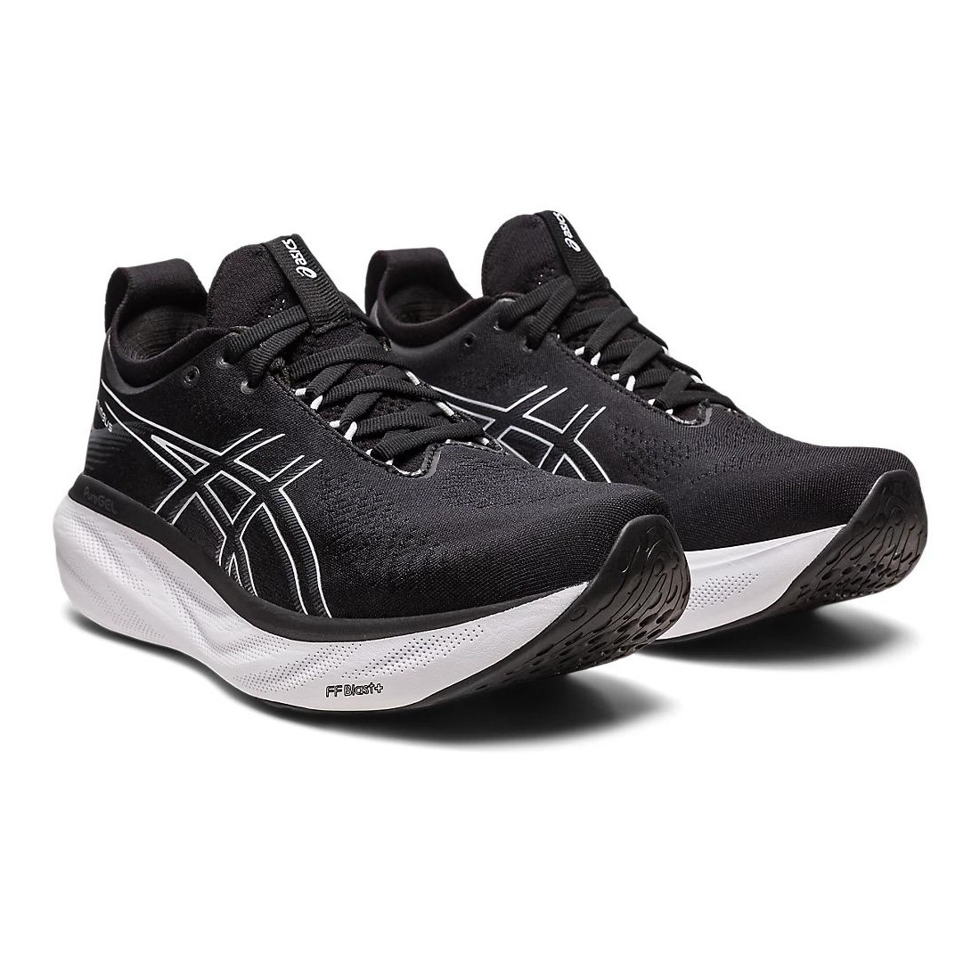 Giày Asics Gel-Nimbus 25 Wide Nữ Đen Trắng