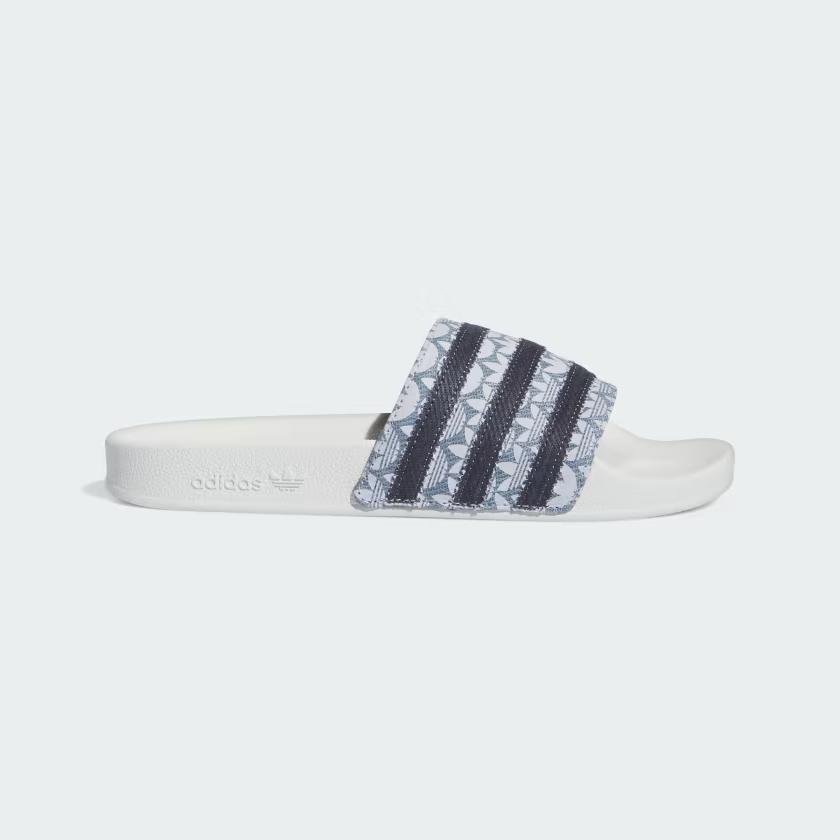 Dép Adidas Adilette Nam Trắng Xanh