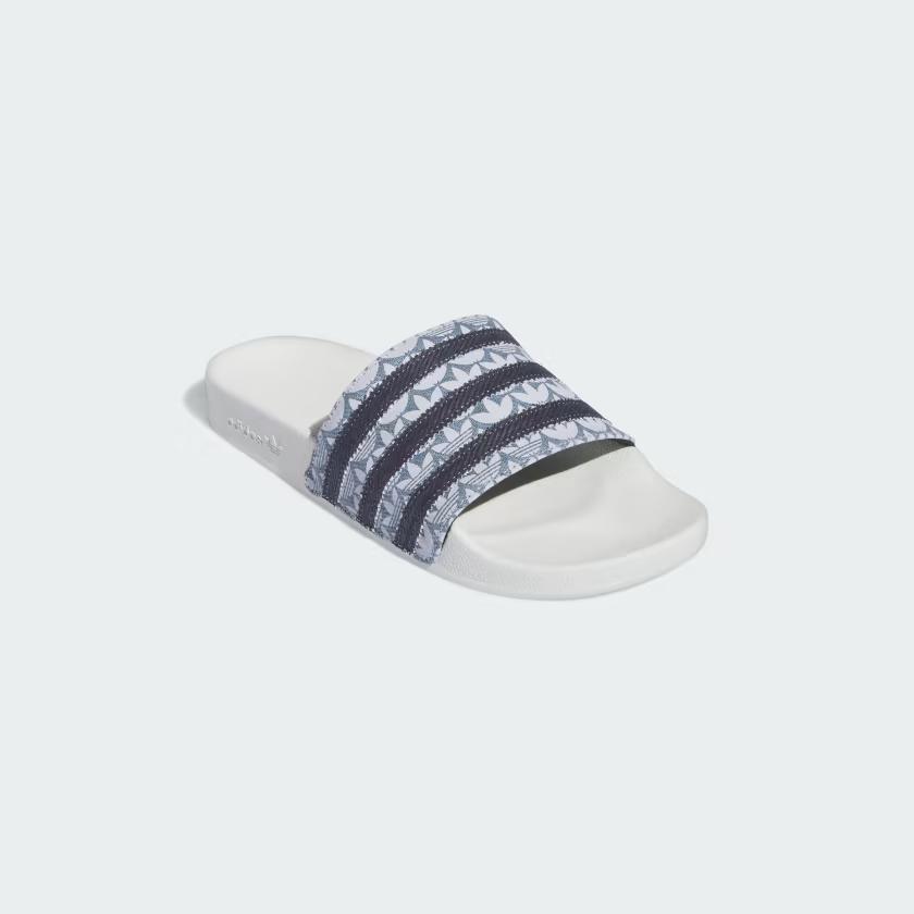 Dép Adidas Adilette Nam Trắng Xanh