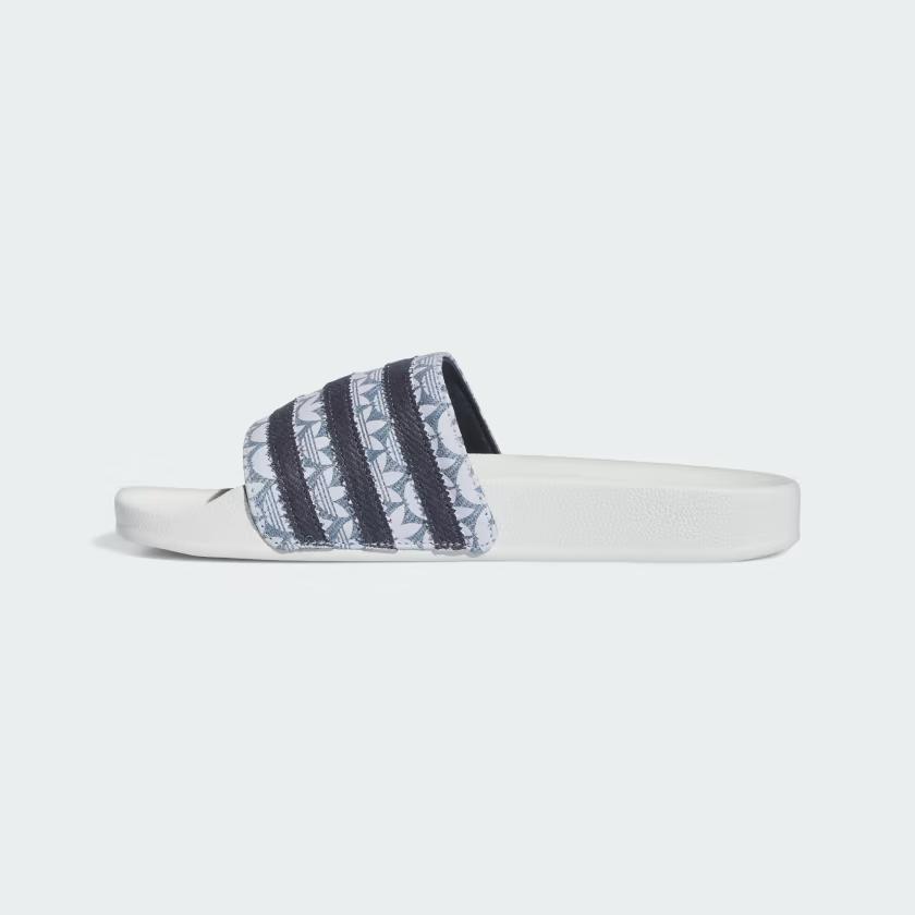 Dép Adidas Adilette Nam Trắng Xanh