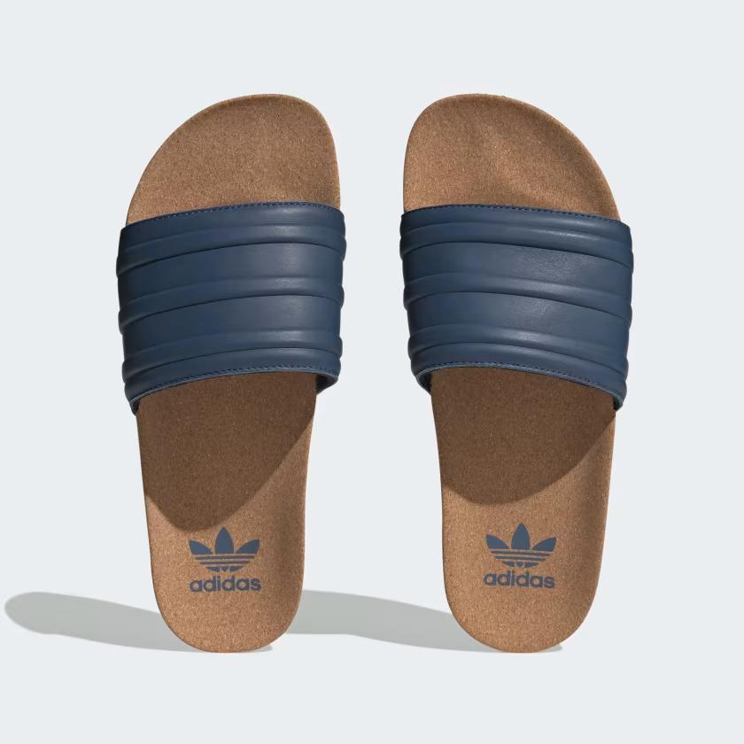 Dép Adidas Adilette Premium Nam Nâu Xanh