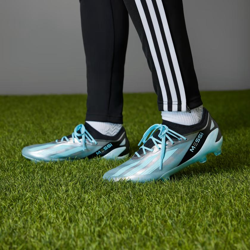 Giày Đá Bóng Adidas Firm Ground X Crazyfast Messi.1 Nam Đen Xanh Bạc