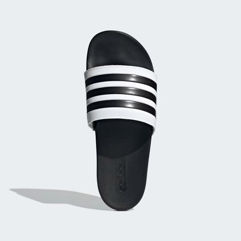 Dép Adidas Adilette Comfort Nam Trắng Đen Đen