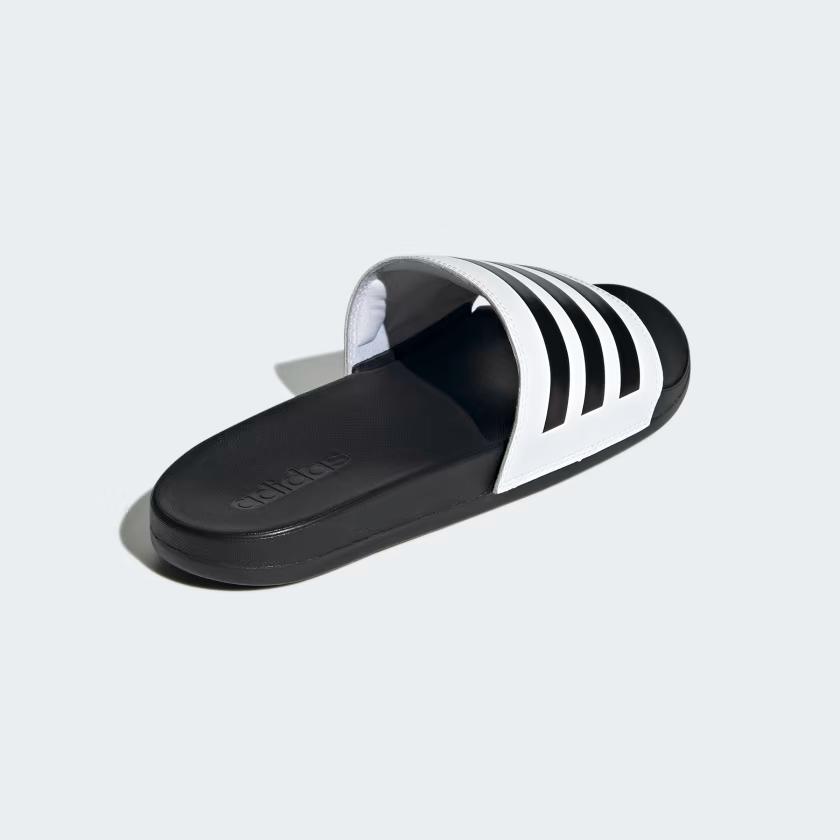 Dép Adidas Adilette Comfort Nam Trắng Đen Đen