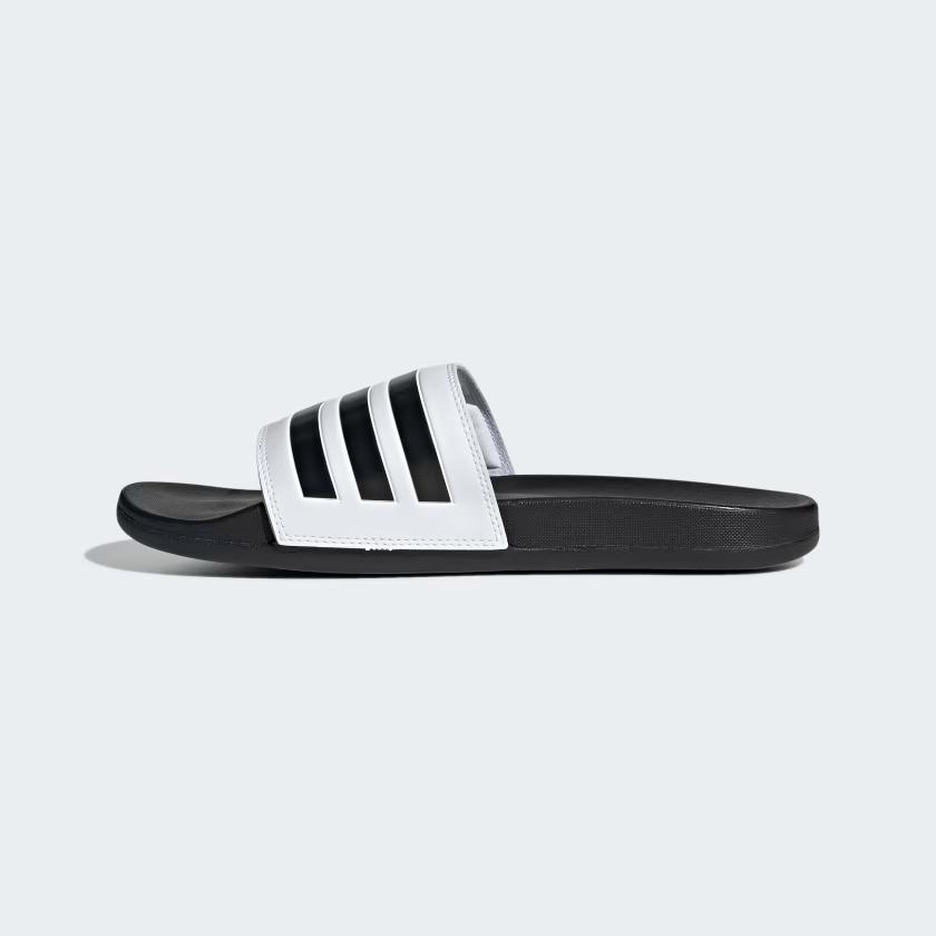 Dép Adidas Adilette Comfort Nam Trắng Đen Đen