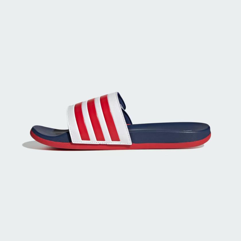 Dép Adidas Quai Ngang Tùy ChỉNh Adilette Comfort Trắng Đỏ Xanh