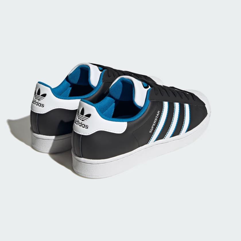 Giày Adidas Superstar Nam Đen Trắng Xanh