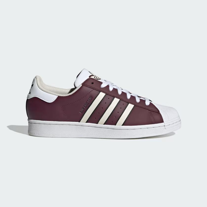 Giày Adidas Superstar Nam Đỏ Mận