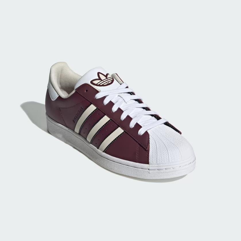 Giày Adidas Superstar Nam Đỏ Mận