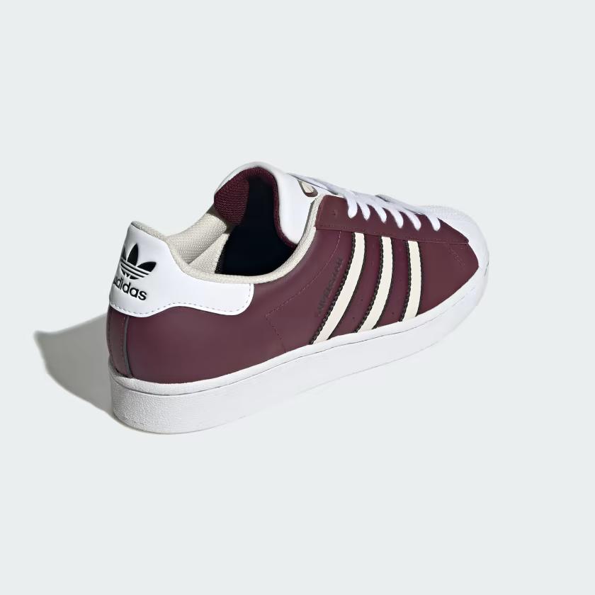 Giày Adidas Superstar Nam Đỏ Mận