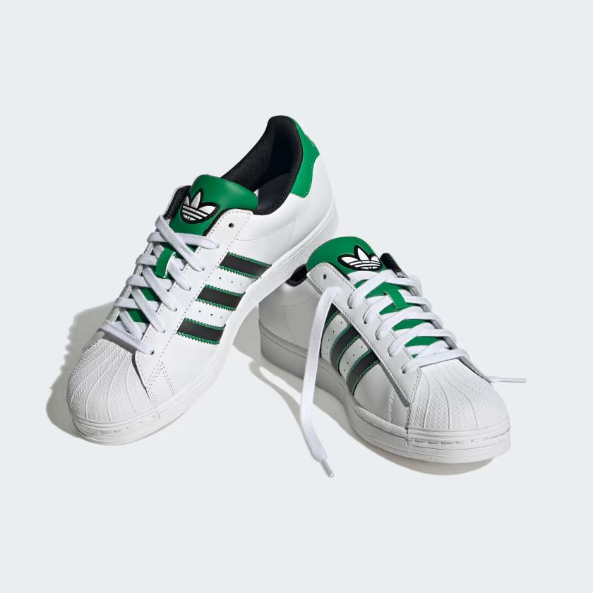 Giày Adidas Superstar Nam Trắng Xanh