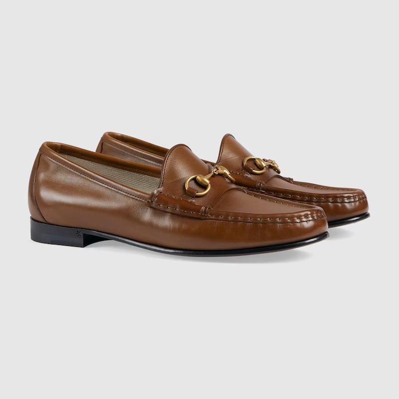 Giày Gucci 1953 Horsebit Loafer Nữ Nâu