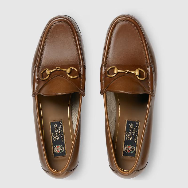 Giày Gucci 1953 Horsebit Loafer Nữ Nâu