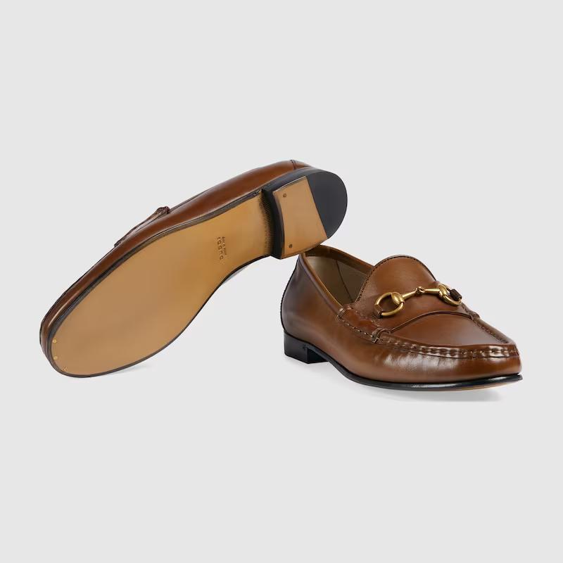 Giày Gucci 1953 Horsebit Loafer Nữ Nâu