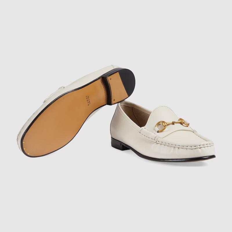 Giày Gucci 1953 Horsebit Loafer Nữ Trắng