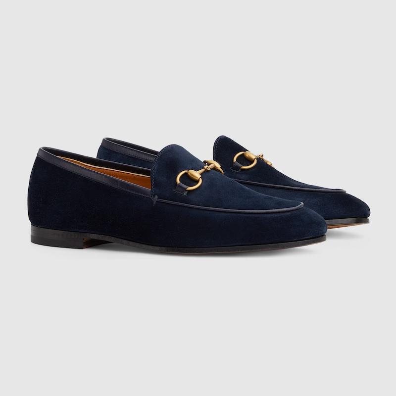 Giày Gucci Jordaan Loafer Nữ Xanh Đen