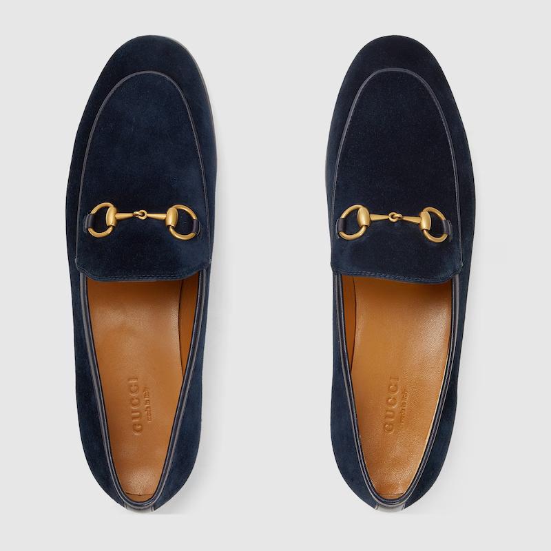 Giày Gucci Jordaan Loafer Nữ Xanh Đen