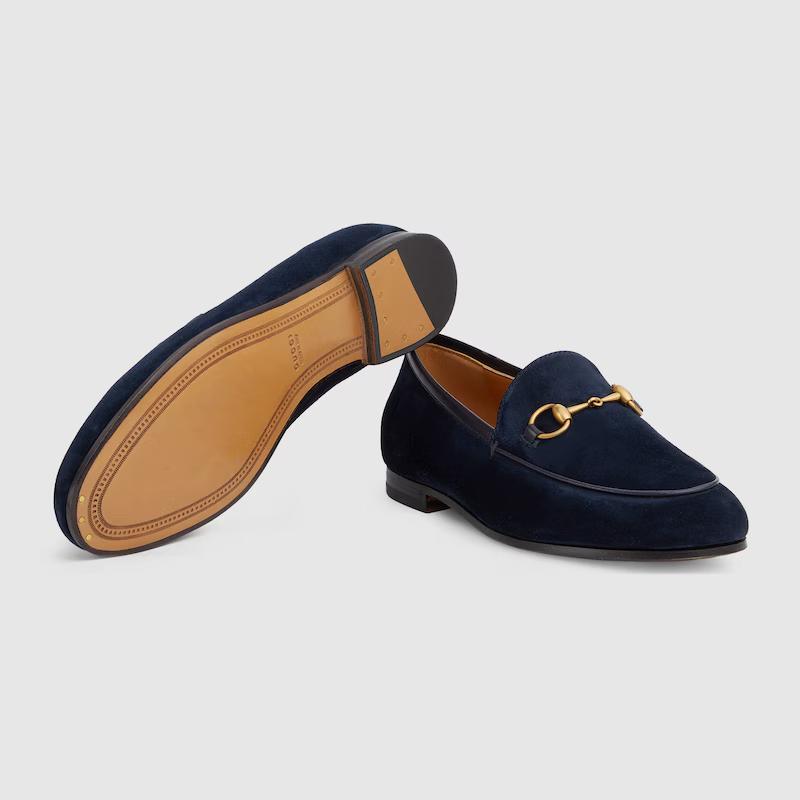 Giày Gucci Jordaan Loafer Nữ Xanh Đen