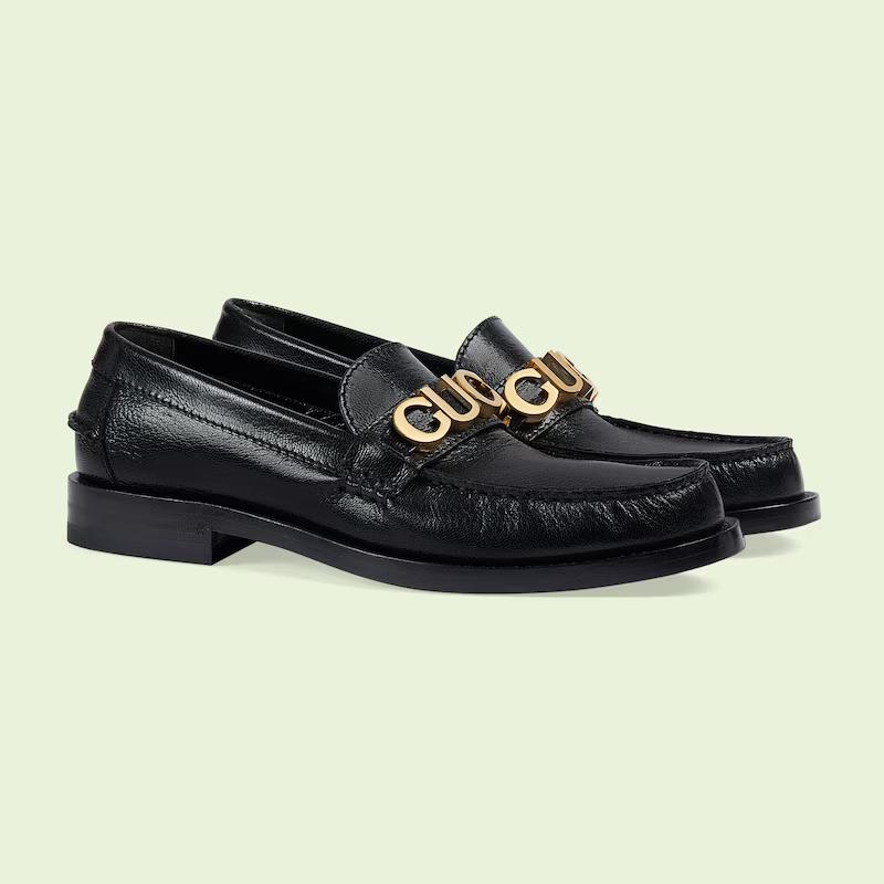 Giày Gucci Leather Loafer Nữ Đen